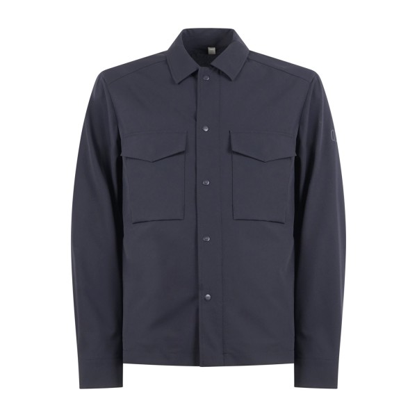 DUNO - Field jacket blu Artemis in tessuto tecnico con tasche sul petto per