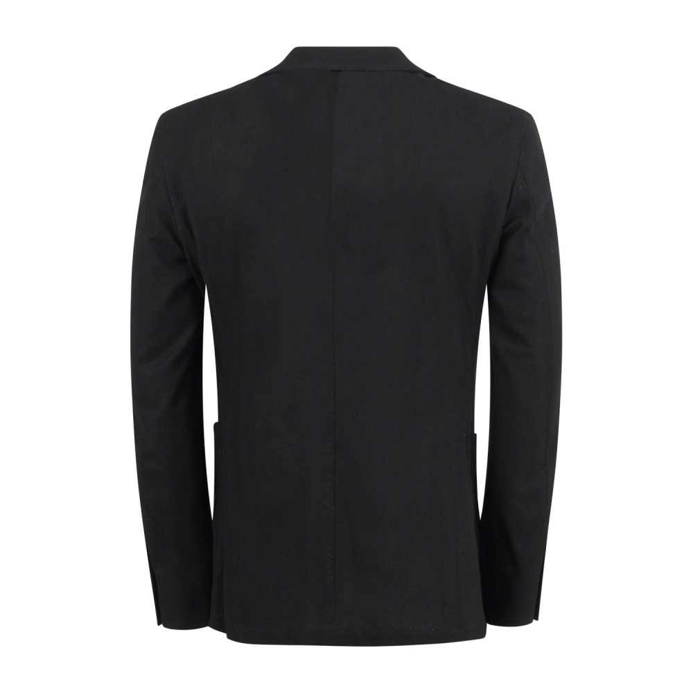 L.B.M. 1911 - Giacca nera monopetto decostruita sfoderata per uomo | m2817