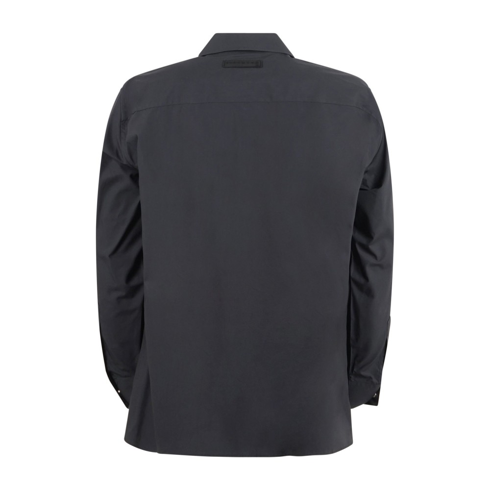 Richmond X - Giacca overshirt nera Dravon in cotone per uomo | ump26047ca hb