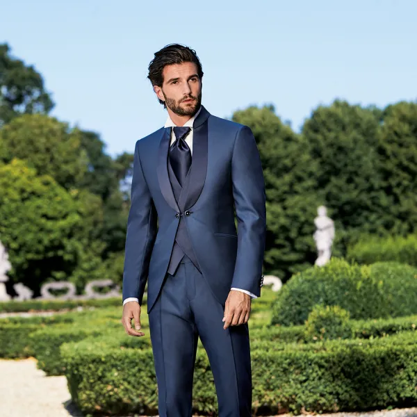 Lubiam 1911 Cerimonia - Abito coreano blu per uomo | 