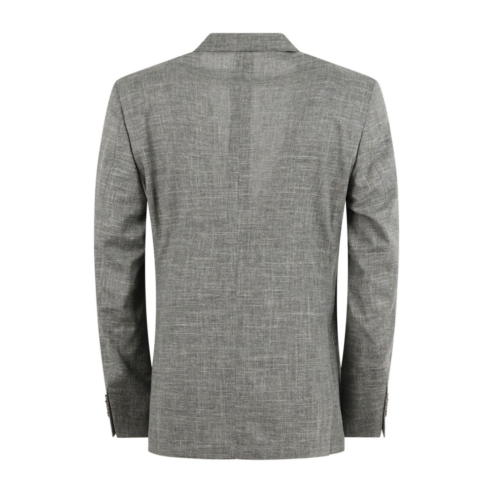 Sartoria Latorre - Giacca verde monopetto a fantasia micro in cotone Drop 8 per