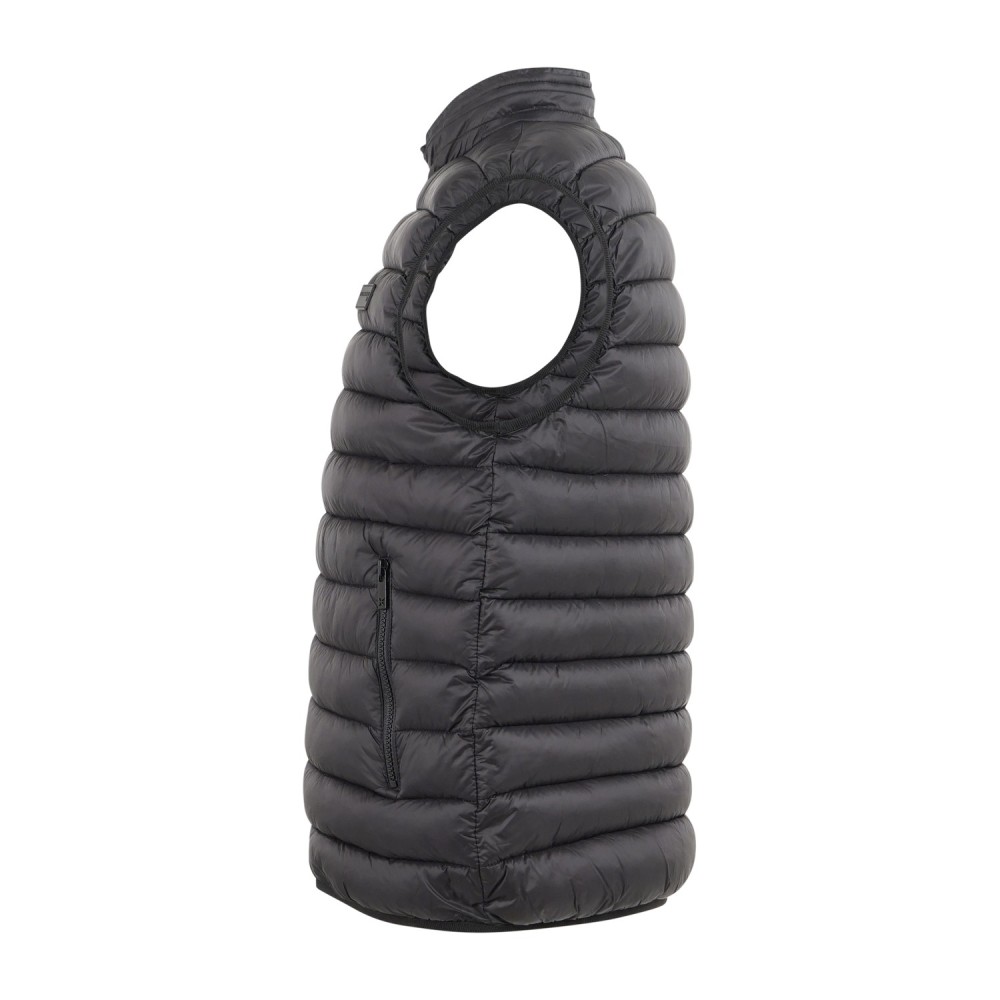 Richmond X - Gilet nero Treox con collo alto con bottoni per uomo | uma26042po