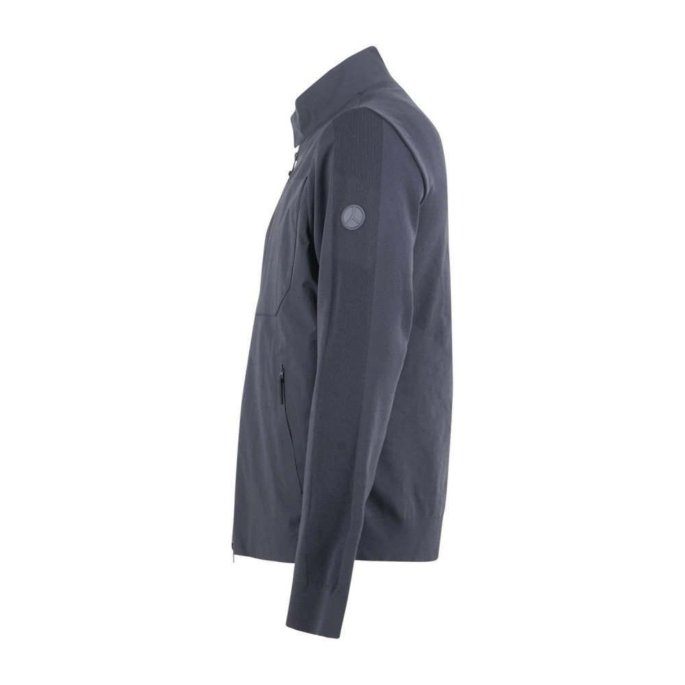 People of Shibuya - Giubbotto blu Habaki in tessuto cotone-nylon per uomo |