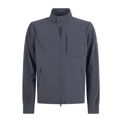 People of Shibuya - Giubbotto blu Habaki in tessuto cotone-nylon per uomo |