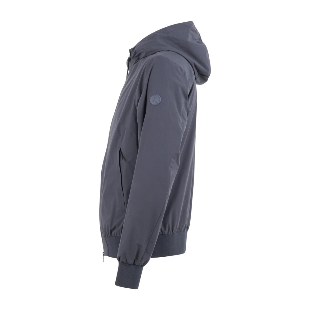 People of Shibuya - Giubbotto blu Kaoru in tessuto tecnico con cappuccio per