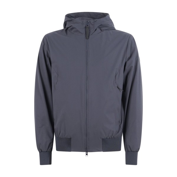 People of Shibuya - Giubbotto blu Kaoru in tessuto tecnico con cappuccio per