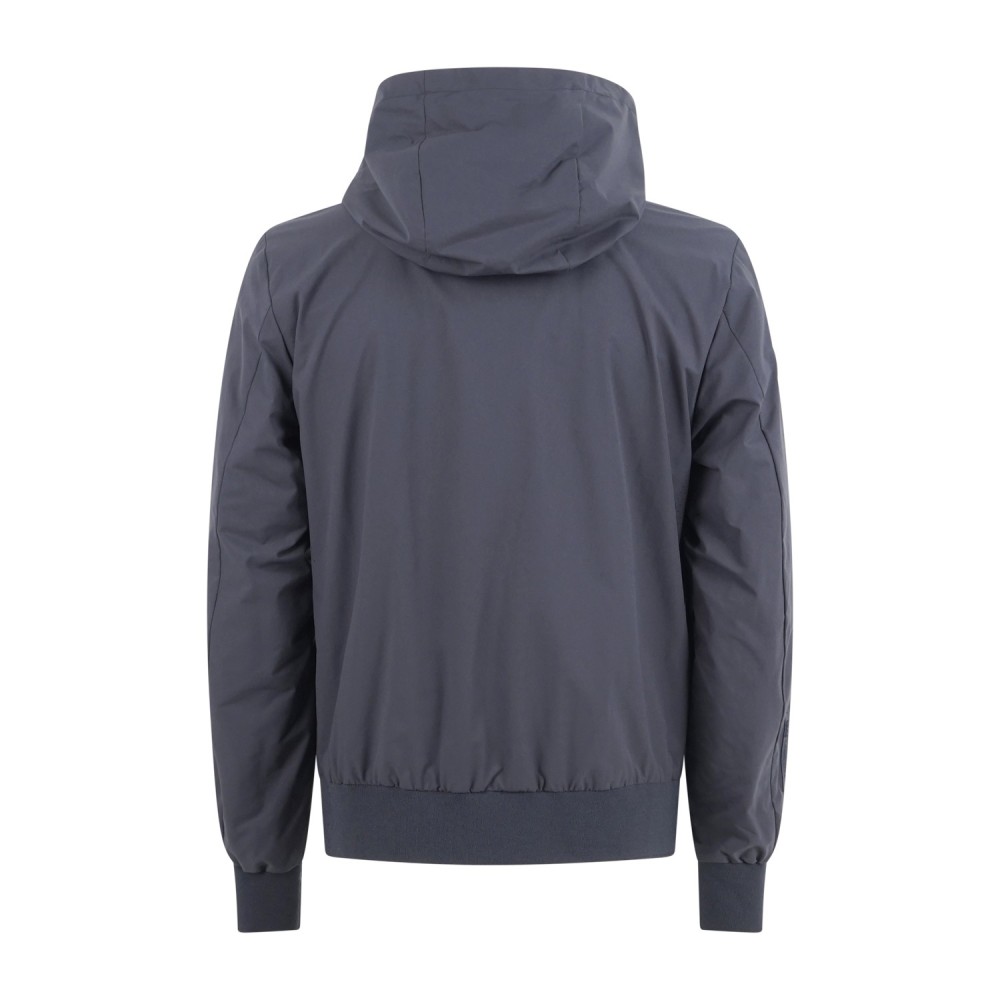 People of Shibuya - Giubbotto blu Kaoru in tessuto tecnico con cappuccio per