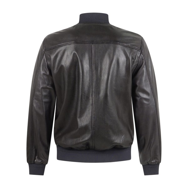 The Jack Leathers - Giubbotto marrone Dennis Perfo reversibile in pelle o