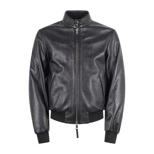 The Jack Leathers - Giubbotto nero Elvis in pelle per uomo | elvis vegetable