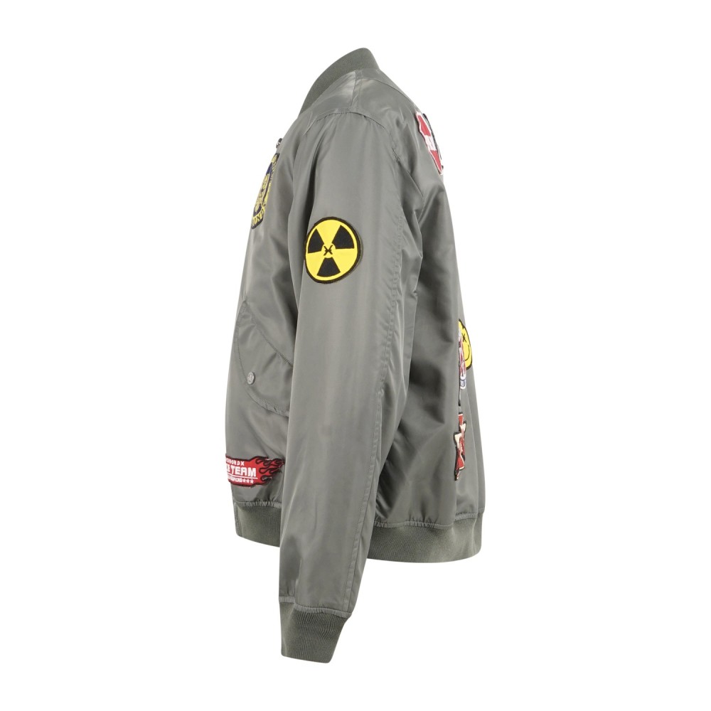 Richmond X - Giubbotto verde Candia in cotone stile college per uomo |