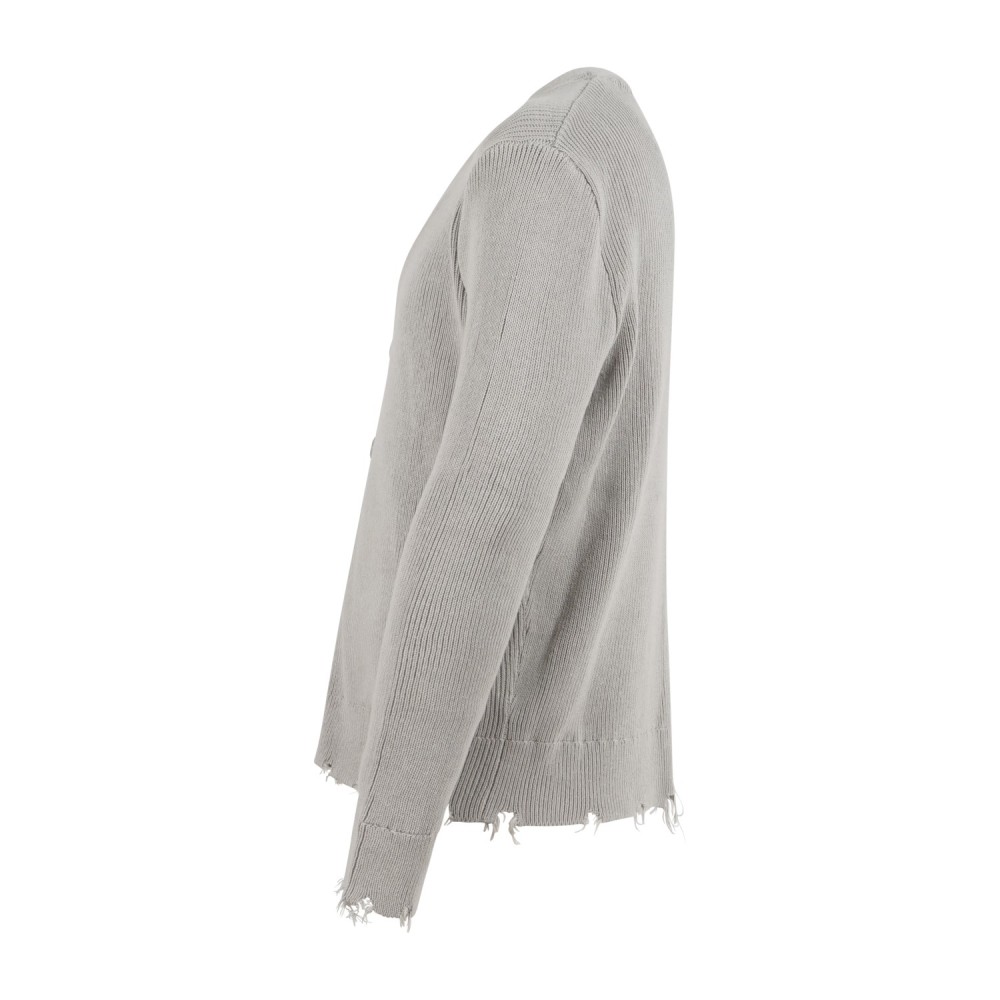 Richmond X - Maglione cardigan verde Kothur scollo a V con bottoni per uomo |