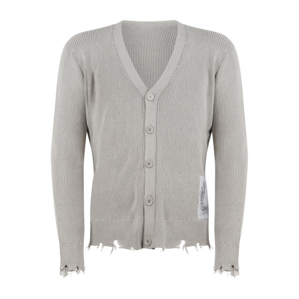 Richmond X - Maglione cardigan verde Kothur scollo a V con bottoni per uomo |