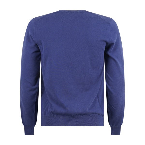 MASQ - Maglione girocollo azzurro manica lunga in cotone per uomo | m5425-1000