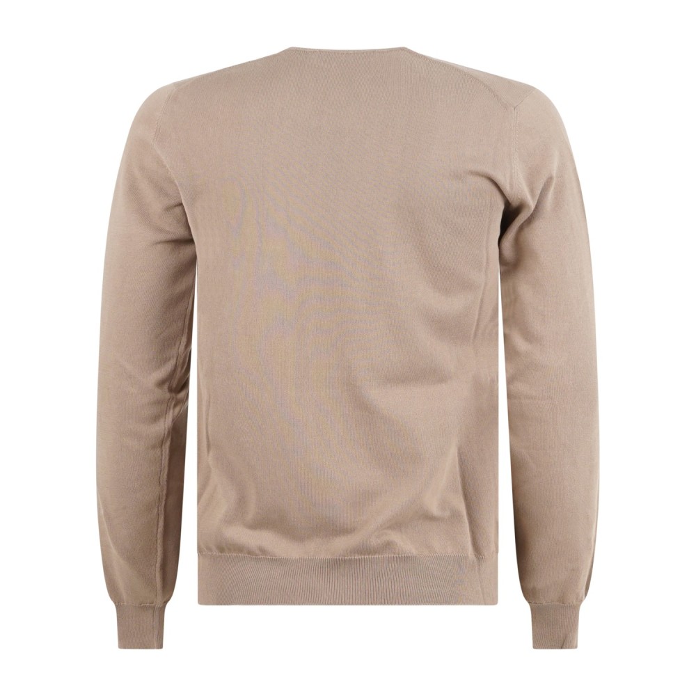 MASQ - Maglione girocollo beige manica lunga in cotone per uomo | m5425-1000