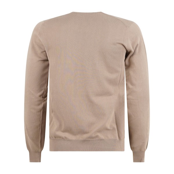 MASQ - Maglione girocollo beige manica lunga in cotone per uomo | m5425-1000