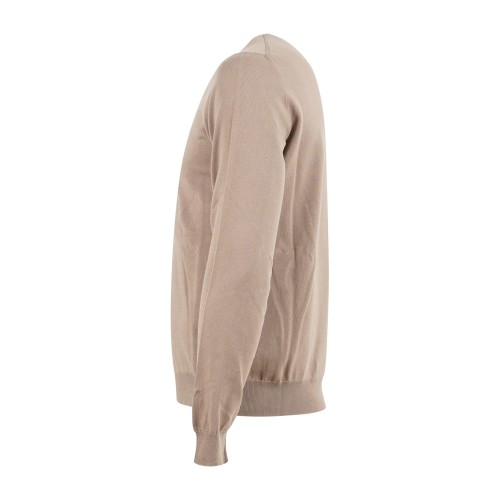 MASQ - Maglione girocollo beige manica lunga in cotone per uomo | m5425-1000 2