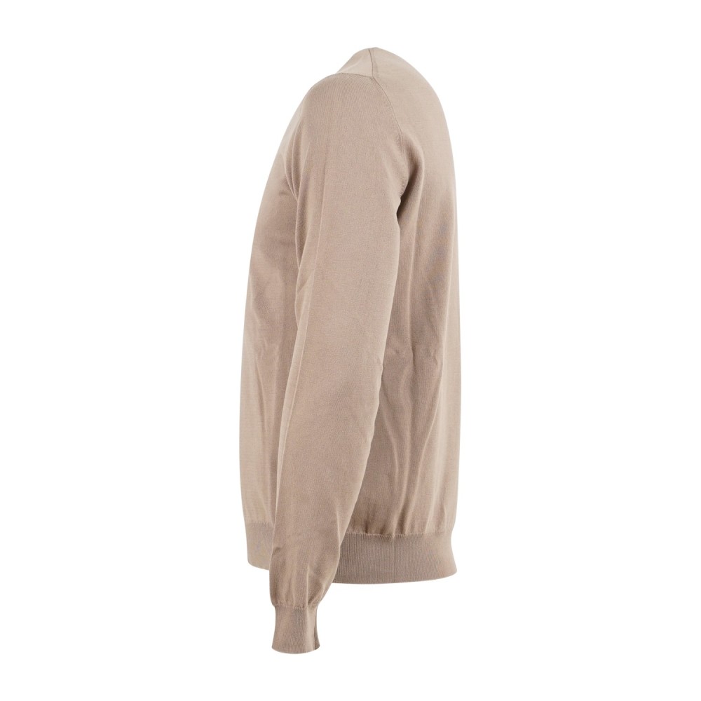 MASQ - Maglione girocollo beige manica lunga in cotone per uomo | m5425-1000