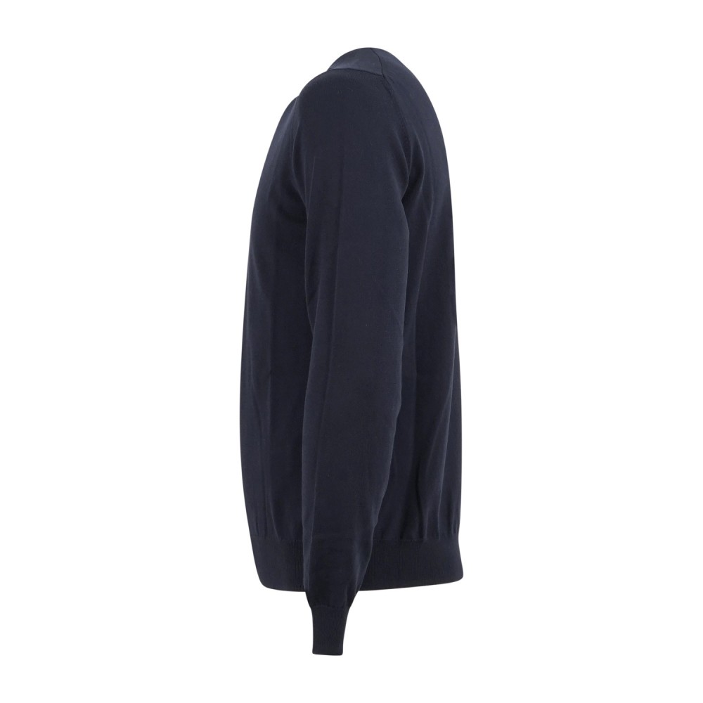 MASQ - Maglione girocollo blu manica lunga in cotone per uomo | m5425-1000