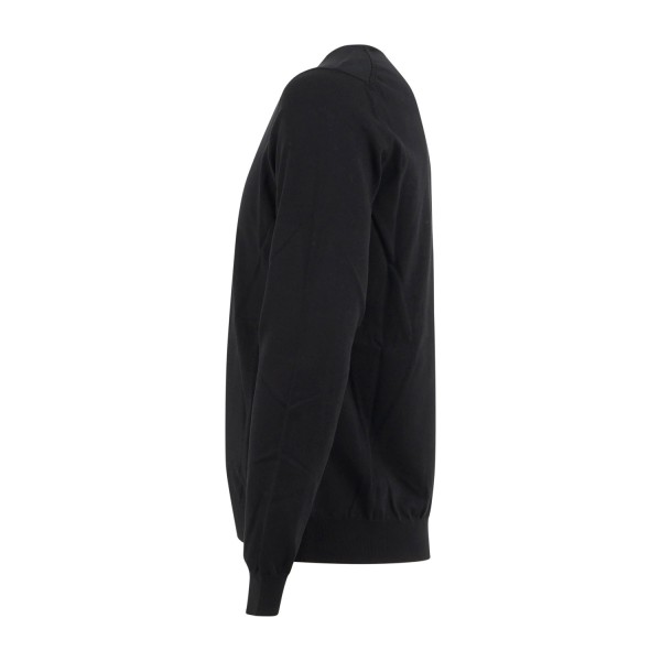 MASQ - Maglione girocollo nero manica lunga in cotone per uomo | m5425-1000