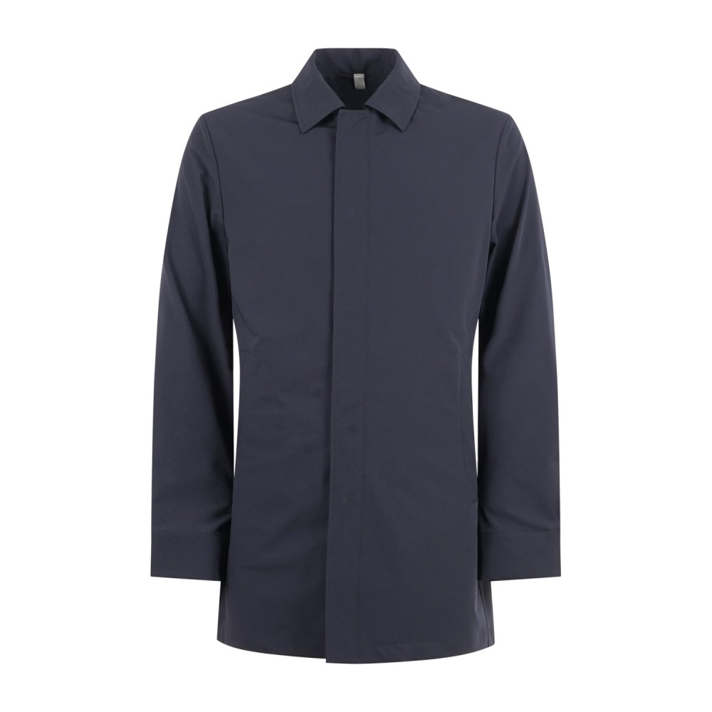 DUNO - Trench blu Malbec in tessuto tecnico per uomo | pm182e malbec 800blu