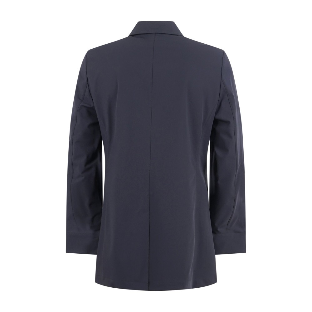 DUNO - Trench blu Malbec in tessuto tecnico per uomo | pm182e malbec 800blu