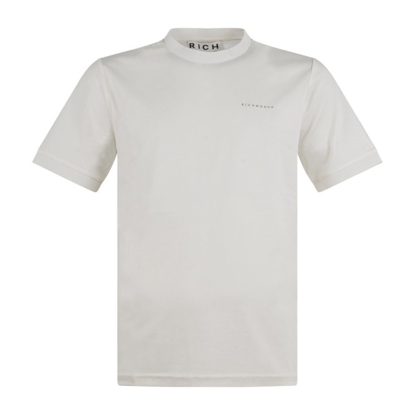 Richmond X - T-shirt bianca Respir con stampa logo sul petto per uomo |