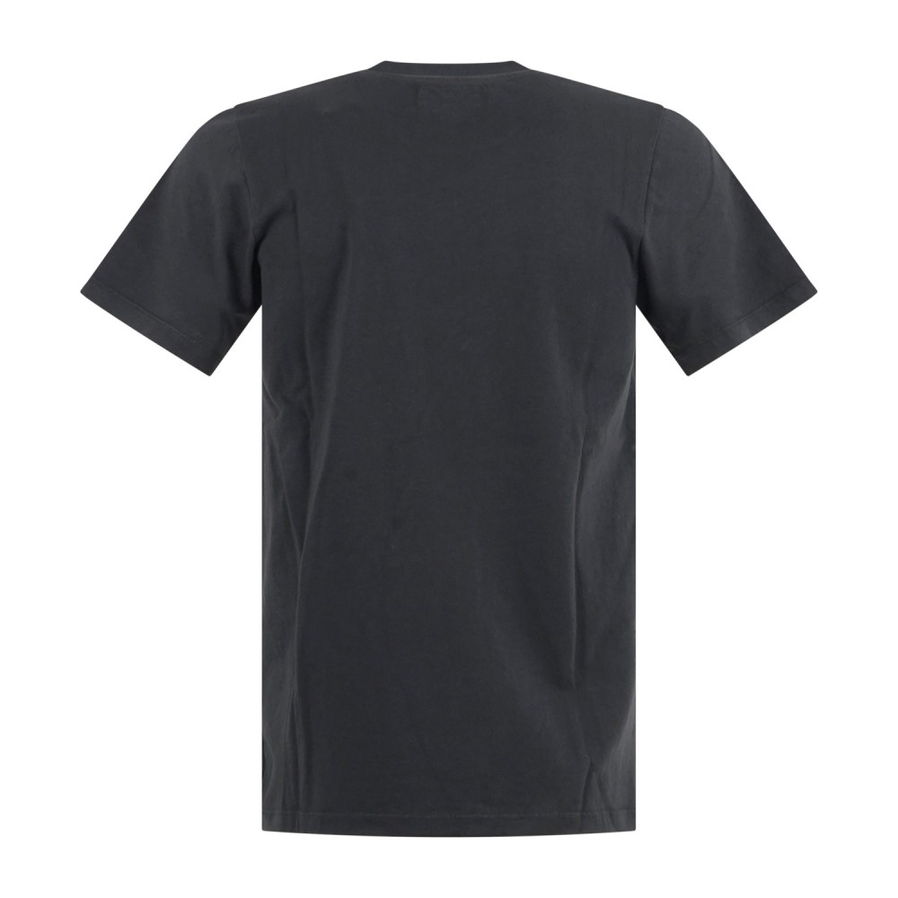 Roy Roger's - T-shirt nera manica corta con taschino sul petto per uomo |