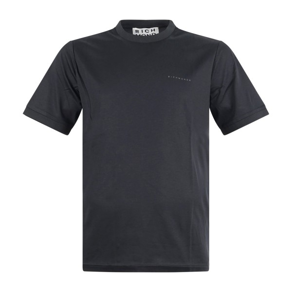 Richmond X - T-shirt nera Respir con stampa logo sul petto per uomo |