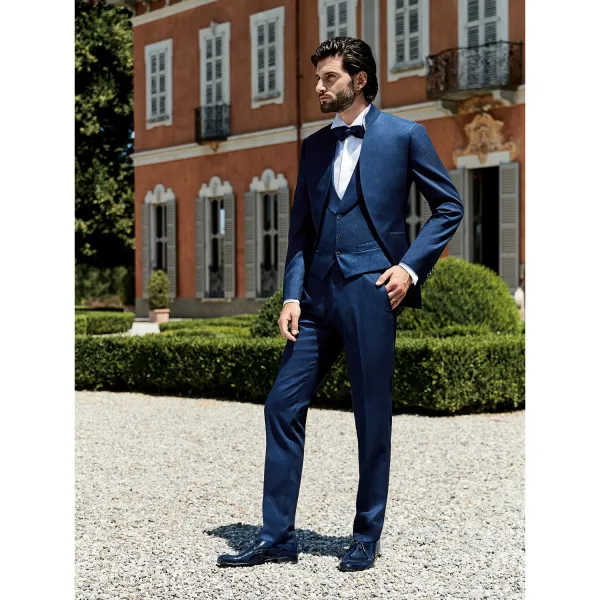 Lubiam 1911 Cerimonia - Abito coreano blu per uomo | 