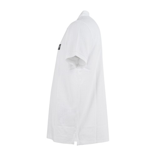 Emporio Armani - Polo bianca manica corta con patch logo sul petto per uomo | 2