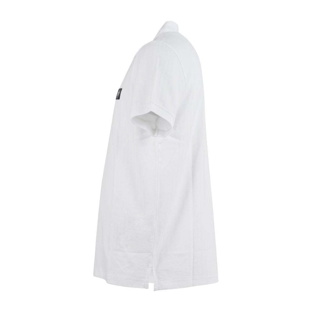 Emporio Armani - Polo bianca manica corta con patch logo sul petto per uomo |