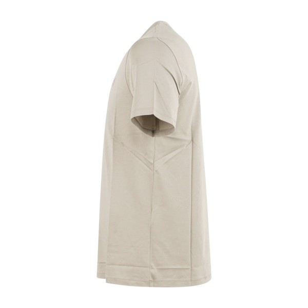 Armani Exchange - T-shirt beige con stampa a rilievo tono su tono sul fronte