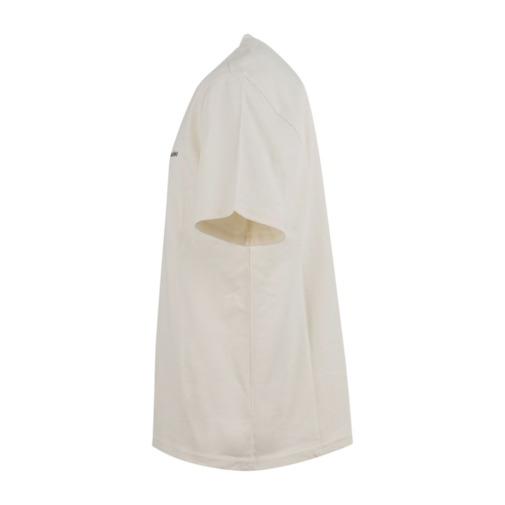 Dickies - T-shirt bianca con ricamo logo sul fronte per uomo | dk0a89enecr1
