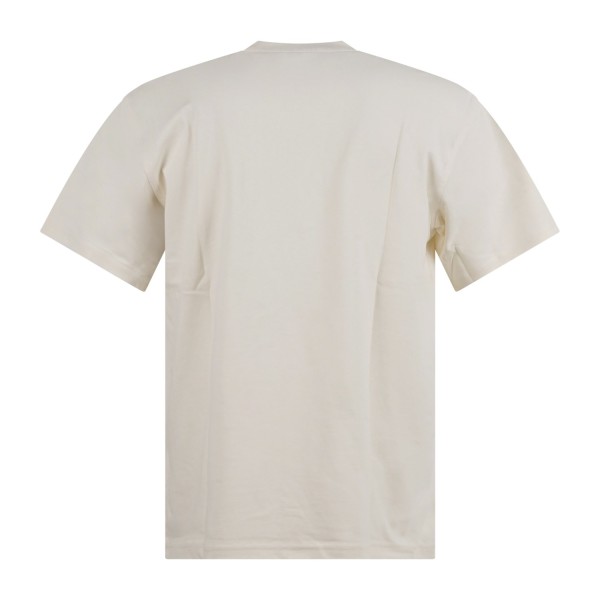 Dickies - T-shirt bianca con ricamo logo sul fronte per uomo | dk0a89enecr1