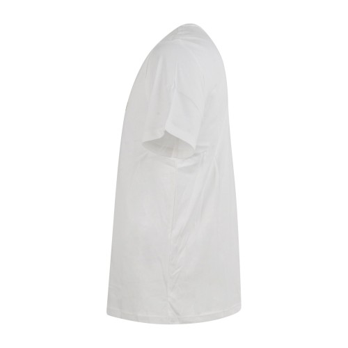 Armani Exchange - T-shirt bianca con ricamo logo sul fronte a contrasto per 2