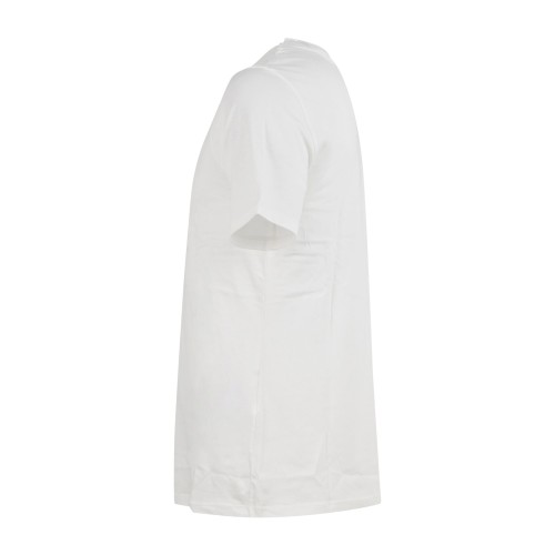 Armani Exchange - T-shirt bianca con stampa a rilievo tono su tono sul fronte 2