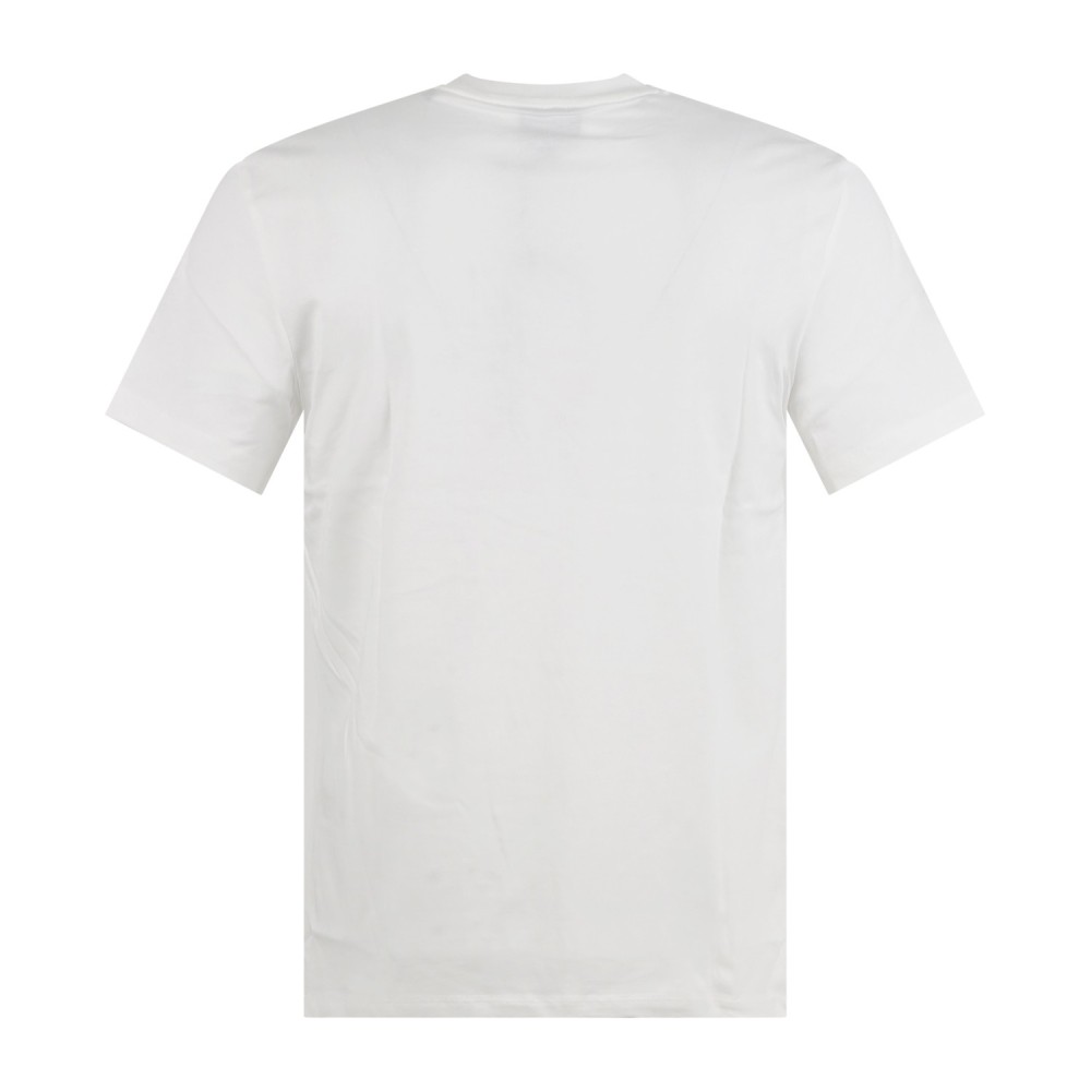 Armani Exchange - T-shirt bianca con stampa logo 3D sul fronte per uomo |