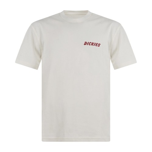 Dickies - T-shirt bianca Dry Ridge con stampa logo sul fronte e retro per uomo 2