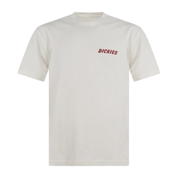 Dickies - T-shirt bianca Dry Ridge con stampa logo sul fronte e retro per uomo