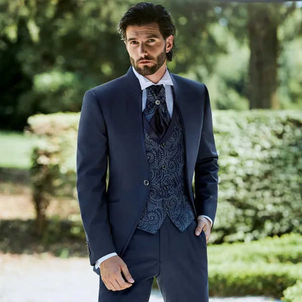 Lubiam 1911 Cerimonia - Abito coreano blu per uomo | 