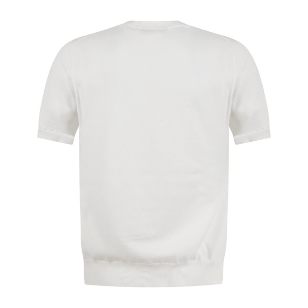 MASQ - T-shirt bianca manica corta in maglia di cotone per uomo | m5425-1002