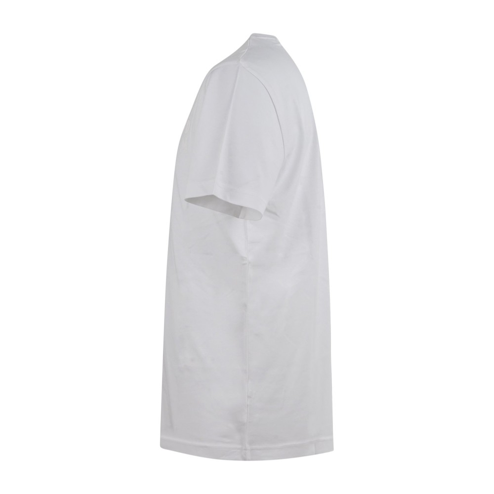 Richmond X - T-shirt bianca Over Miens con stampa logo gommata sul fronte per