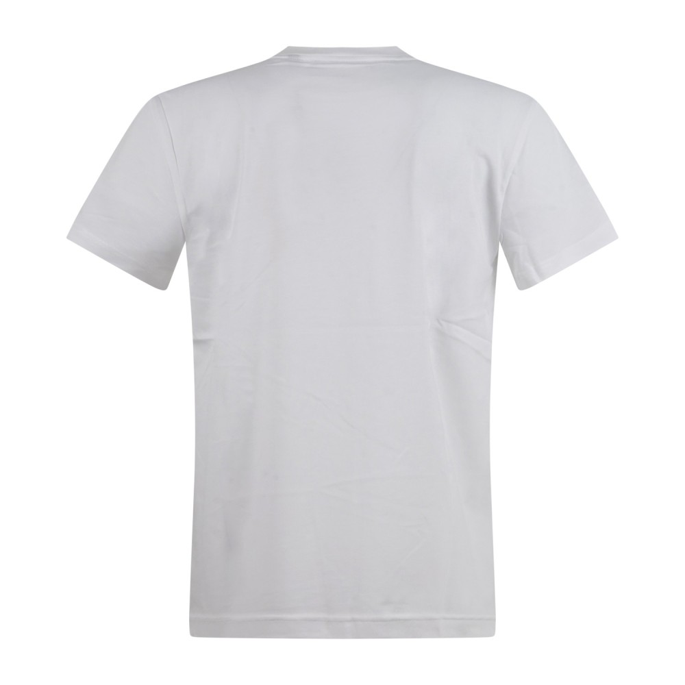 Richmond X - T-shirt bianca Over Miens con stampa logo gommata sul fronte per