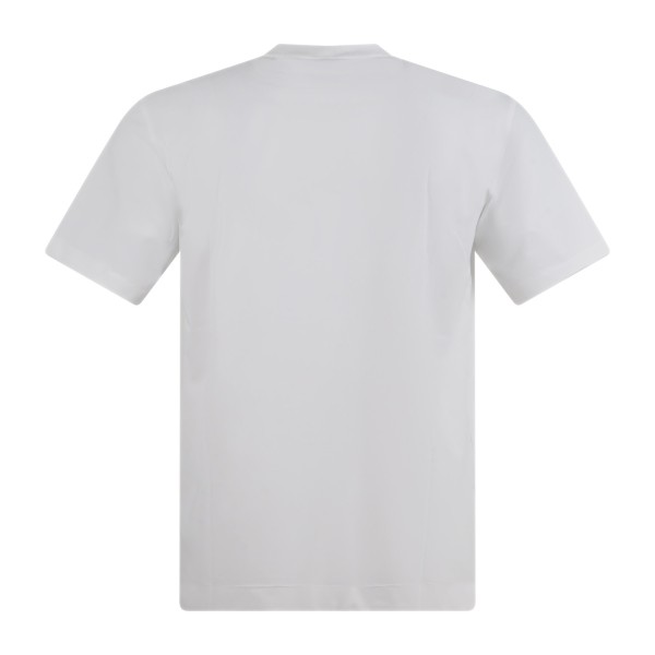 DUNO - T-shirt bianca Stryker in tessuto tecnico con logo termosaldato per uomo