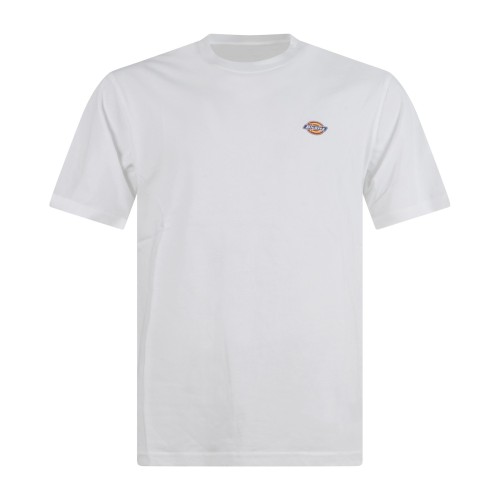 Dickies - T-shirt bianco con stampa logo sul fronte per uomo | dk0a4xdbwhx1
