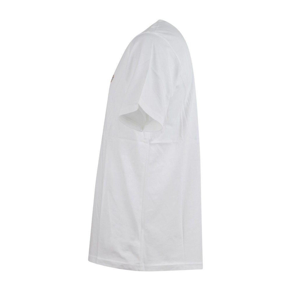 Dickies - T-shirt bianco con stampa logo sul fronte per uomo | dk0a4xdbwhx1