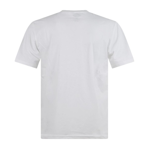 Dickies - T-shirt bianco con stampa logo sul fronte per uomo | dk0a4xdbwhx1