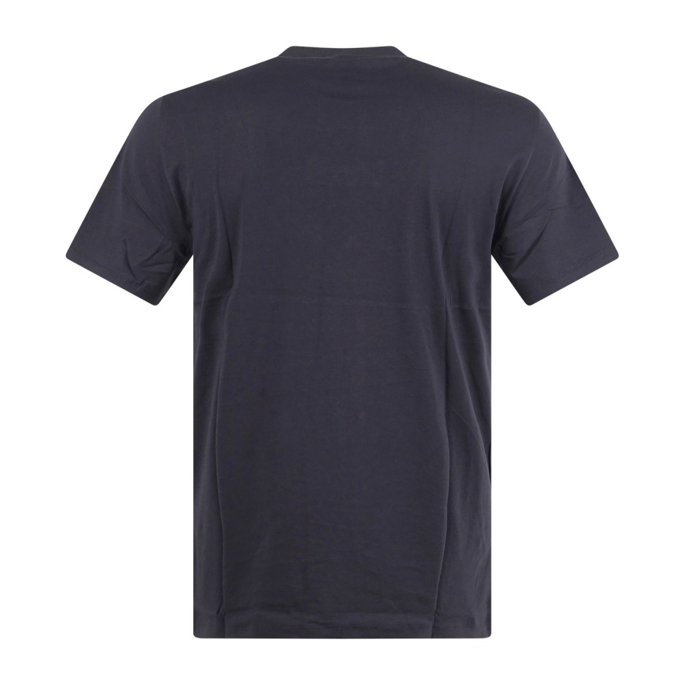 Armani Exchange - T-shirt blu con patch logo sul fronte per uomo | xm002471