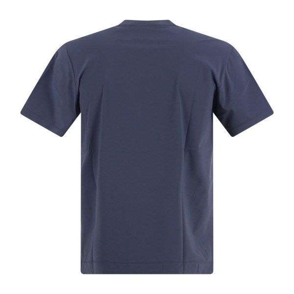 DUNO - T-shirt blu Stryker in tessuto tecnico con logo termosaldato per uomo |