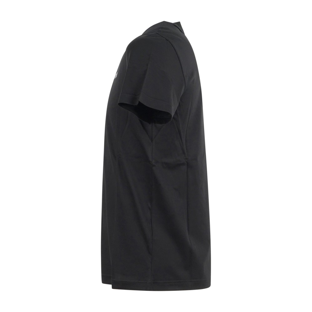 Daniele Alessandrini - T-shirt girocollo nera con stampa logo sul fronte per